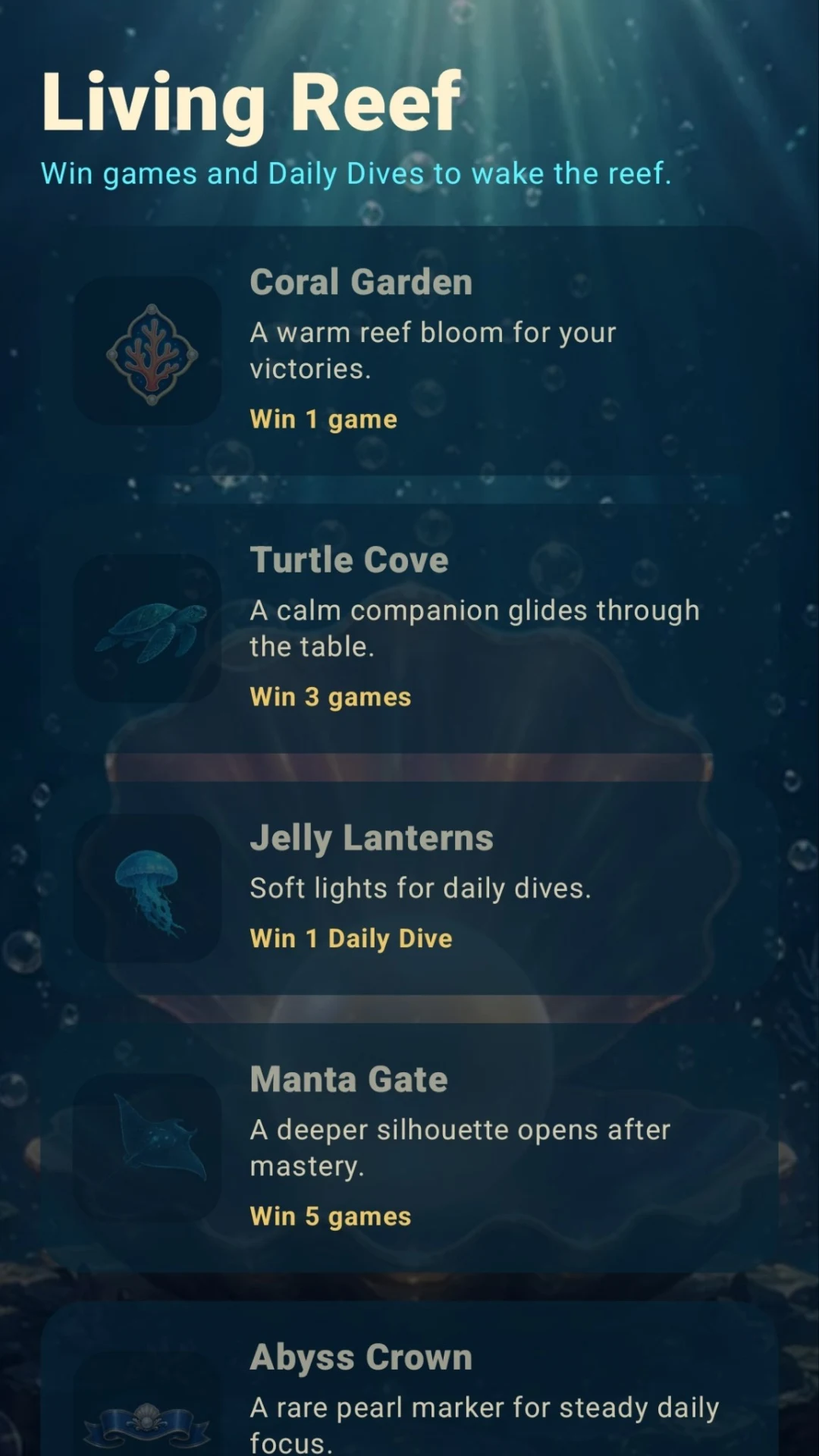 Ocean Solitaire screenshot